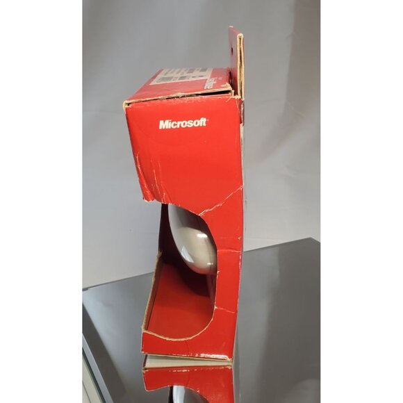 Vintage Microsoft Basic Wired Mouse PS/2 X08-07228 Cream PC Windows - Picture 3 of 5